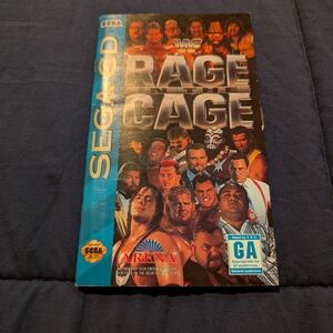 WWF Rage in the Cage Sega CD (1993) Disc & Manual Only